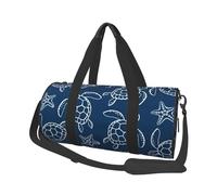 Tartaruga Su Sfondo Blu, Borsone da viaggio di grande capacità Borsa rotonda Borsa da viaggio sportiva Borsa da viaggio Borsa da fitness