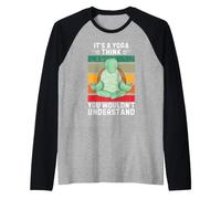 Tartaruga Vintage È Uno Yoga Pensa Che Non capiresti Maglia con Maniche Raglan