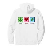 Tartarughe Amore Pace Carino Tartaruga Felpa con Cappuccio