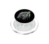 Tartarughe del mondo Color Splash Paint Art PopSockets PopGrip per MagSafe