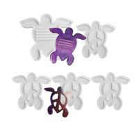 Tartarughe In Silicone A Forma Di Sottobicchieri La Muffa Campioni Da Usare Il Stampo Della Tazza Stuoia Decorazione Da Tavolo Creare Forme Strumento Gioielli Set di Sottobicchieri Fatti A Mano