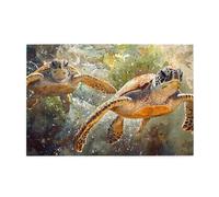 Tartarughe marine, animali 1000 pezzi puzzle per adulti puzzle in legno per adulti regali decorazione casa