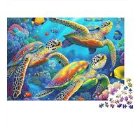 Tartarughe Marine Puzzle 1000 Pezzi Puzzle per Adulti 38x26cm/1000pcs