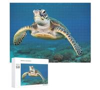 Tartarughe marine puzzle per adulti 520 pezzi unico puzzle in legno regalo impegnativo puzzle per serate di gioco in famiglia 38 x 50 cm