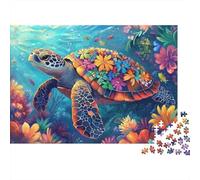 tartarughe marine Puzzles 1000 Pezzi In cartone Resistente, Un Puzzle Per Gioco Educativo Per La Sgonfiatina, Ideale Per Attività Fuzzle Post-scuola, 52x38cm/1000pcs