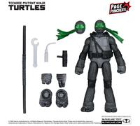 McFarlane Teenage Mutant Ninja Turtles (Page Punchers) Donatello (Nero, Bianco e Verde) Action Figure con Comic Toys Red Platinum Edtion