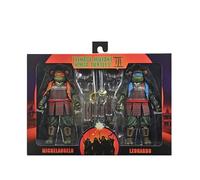 Tartarughe Ninja III (film) - Set di 2 action figure di Leonardo e Michelangelo, da 18 cm