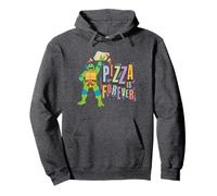 Tartarughe Ninja Leonardo Pizza Is Forever Felpa con Cappuccio