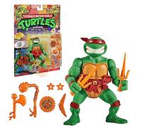 Tartarughe Ninja, statuetta snodata 10 cm, Figruina da collezione classica, Raffaello, giocattolo per bambini dai 4 anni, Giochi Preziosi T00013, verde