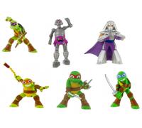 TARTARUGHE NINJA TURTLES TMNT SERIE 6 PERSONAGGI GOMMA COMANSI COMPLET SET 6 PZ