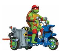 Tartarughe Ninja, Veicolo con Figura Esclusiva da 12 cm, con Funzione Combattimento, Giocattolo per Bambini da 4 Anni, Giochi Preziosi, TU803, Modello Assortito, 1 Pezzo