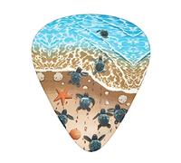 Tartarughe Sulla Spiaggia Plettri Chitarra Classica Triangolo Basso Acustico Ed Elettrica Plettri Per Chitarra Per Chitarristi 12 Pezzi