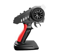 Taruor Telecomando 6CH con Ricevitore Ed ESC da 50A, Portata di Controllo 200 M, Funzionamento con Una Sola Mano, Luci di Segnalazione, Controllo Gruppo Luci, per Auto, Barche,