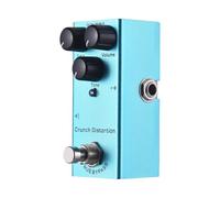 Taruor True Bypass Guitar Crunch Distortion Effector GainVolumeTone Controls Manopola per Effetti per Chitarra Elettrica in Alluminio Vari Stili Alluminio Blu 9,3 * 5 * 3,4 Cm con Lettori