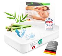 TAS Emporium Coprimaterasso 90 x 200 cm - impermeabile e traspirante - in viscosa di bambù - testato Oeko-TEX® & Dermatest® - adatto alle persone allergiche - Protezione acari - Waterproof Mattress