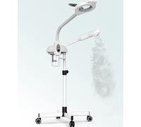 TASALON Vapore facciale professionale 2 in 1 con braccio pieghevole ingrandimento 5X, vapore viso ozono per il viso, vaporizzatore viso per vapore, salone spa bellezza bellezza cura della pelle,