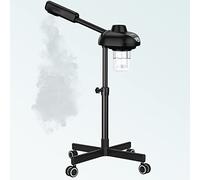 TASALON Vaporizzatore facciale su ruote, vaporizzatore viso per ringiovanimento professionale della pelle, kit per casa, spa, clinica, nebbia calda, umidificatore viso all'ozono, apri pori e