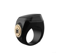 Tasbih - Contatore impermeabile con batteria ricaricabile, materiale ABS, ricarica USB e opzioni di diverse dimensioni per migliorare le tue pratiche spirituali (18 mm nero)