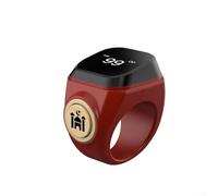 Tasbih - Contatore impermeabile con batteria ricaricabile USB, materiale ABS e alta gamma di conteggio per un conteggio accurato delle preghiere (22 mm marrone)