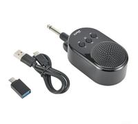 Tasca 5W per Chitarra con Jack 6.35mm Tasca 5W per Chitarra | Potenza 5W, ricarica USB, design compatto, ideale per a per casa o in viaggio, nero elegante