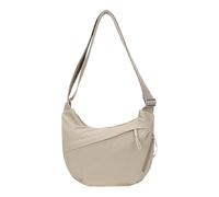 Tasca a spalla leggera da donna, tasca a tracolla in nylon per le donne | Borsa a tracolla regolabile in nylon BA | Piccola borsa da vagabondo spaziosa con più ciotole, beige, Consulte la descripción