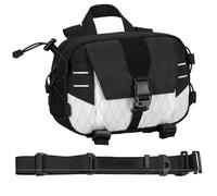 Tasca Amministrativa Tattica in Nylon 500D - Borsa Utilitaria EDC MOLLE con Cinghia per Spalla e Montaggio su Cintura per un'organizzazione Compatta degli Attrezzature(Black white)
