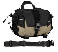 Tasca Amministrativa Tattica in Nylon 500D - Borsa Utilitaria EDC MOLLE con Cinghia per Spalla e Montaggio su Cintura per un'organizzazione Compatta degli Attrezzature(Black brown)