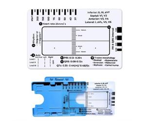 Tasca Card Riga per Facile Elettrocardiogramma Assessment Cuore Salute Gestione