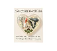 Tasca con stampa di zampe, design affascinante, ornamenti per toelettatori con biglietto, comodo da trasportare, da collezione, per amici, donne, uomini, adulti, bambini, ragazzi e ragazze