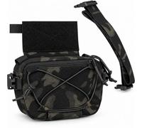 Tasca Dangler Modulare in Nylon 500D, Borsa Vita e Torace con Cinghia | Nylon 500D, 2 Modi di Trasporto, Montaggio Hook And Loop, Doppio Accesso Zip, Cordino Frontale, Cinghia Rimovibile