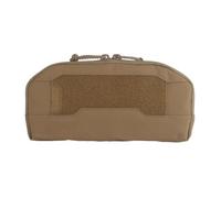 Tasca Frontale Amministrativa MOLLE, Custodia Compatta a Scomparti | Leggero, Porta piccoli utensili, Doppia apertura con cerniera, 2 passanti elastici posteriori, Drenaggio(Brown)