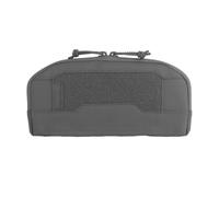 Tasca Frontale Amministrativa MOLLE, Custodia Compatta a Scomparti | Leggero, Porta piccoli utensili, Doppia apertura con cerniera, 2 passanti elastici posteriori, Drenaggio(Gray)