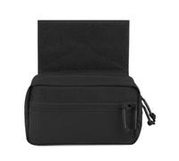 Tasca frontale tattica per gilet tattico, supporto piatto per JPC CPC AVS Vest Hook and Loop Add on Pouch (nero)
