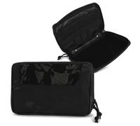 Tasca GP Tattica Molle, Organizer Multiuso con Cerniere a Doppio Senso | Pannello Hook Loop con Fasce Elastiche Interne for Allenamento Outdoor, Campeggio, Trekking E Attrezzatura