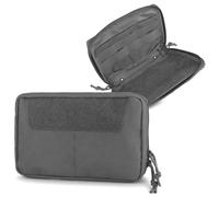 Tasca GP Tattica Molle, Organizer Multiuso con Cerniere a Doppio Senso | Pannello Hook Loop con Fasce Elastiche Interne for Allenamento Outdoor, Campeggio, Trekking E Attrezzatura