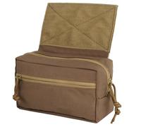 Tasca per Azioni Tattiche, Custodia con Gancio e Passante, Custodia per Organizer per Utensili Molle, Custodia per Amministratore con Pannello a Strappo(Brown)