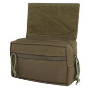 Tasca per Azioni Tattiche, Custodia con Gancio e Passante, Custodia per Organizer per Utensili Molle, Custodia per Amministratore con Pannello a Strappo(Green)