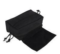 Tasca per Azioni Tattiche, Custodia con Gancio e Passante, Custodia per Organizer per Utensili Molle, Custodia per Amministratore con Pannello a Strappo(Black)
