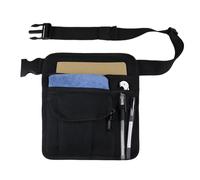 Tasca per cameriere - Borsa in tela lavabile da 160 g, tasca per grembiule regolabile per il personale del ristorante, pratica tasca per utility | Organizzatore di dimensioni rosa nero leggero