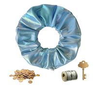 Tasca Per Elastici Per Capelli, Morbido Supporto Per Coda Di Cavallo, Fascia Portaoggetti Nascosta Con Design Elastico, Accessorio Per Scomparto Segreto, Elastico Per Capelli Con Tessuto Confortevole,