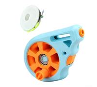 Tasca per mini mulinello da pesca da 10,2 cm senza stelo da riva tasca per | Palma da 10,2 cm, doppio cuscinetto in metallo, design senza asta, riva per la pesca della zattera del ponte