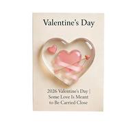Tasca per San , souvenir a forma di cuore, note d'amore, piccola relazione ispiratrice con messaggi affettuosi, perfetta per uomini, donne, matrimoni, compleanni, feste, Capodanno, ufficio