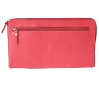 Tasca per soldi Money Bag formato orizzontale LEAS, Vera Pelle, rosso - ''LEAS Special-Edition''