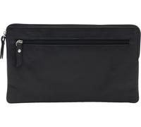 Tasca per Soldi Money Bag Formato Orizzontale, Vera Pelle, Nero Special-Edition'