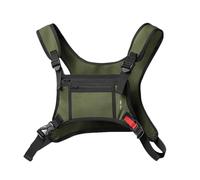 Tasca Petto Anteriore Pack Borse Gilet Rigs Trasportare Marsupio Borse Gilet Street Rigs Pacchetti Outdoor Borsa Petto Impermeabile, Verde militare
