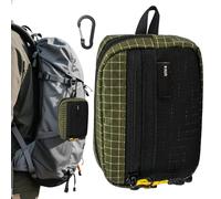 Tasca porta attrezzi piccola con cerniera - Organizer impermeabile (11x8x3 cm) | Borsa multiuso da viaggio | Custodia per attrzzi da esterno | Porta carte compatto e organizer per attrezzi | Trekking