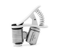 Tasca portatile per microscopio per stampa-macchinari incisione gioielli orticoltura vetro mgnifying 60X con luce UV e LED Mgnifying Glass con clip per cellulare UV e luce LED per la stampa