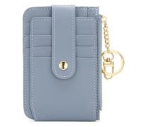 Tasca Proprietario Della Carta Di Credito Porta Carte Ultra Sottile Portafoglio Minimalista Portafoglio Sottile Anti RFID Portafoglio Da Uomo Sottile In Pelle Con 7 Scomparti Per Carte (blu)