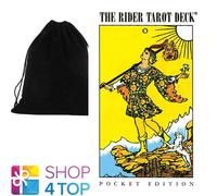 Tasca Rider Waite Tarot Carte Tavola US Games A. E. Con Velluto Borsa Pwr78