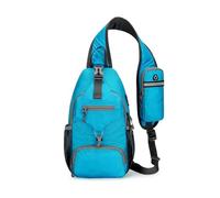 Tasca Sportiva Sul Petto da Uomo Zaino A Tracolla Impermeabile Antifurto A A Borsa A For Bicicletta Sportiva Da Trasporto For Il Weekend(Lake Blue)